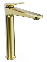 Tokito Смеситель для раковины KIN брашированное золото TOK-KIN-1012 – фотография-1